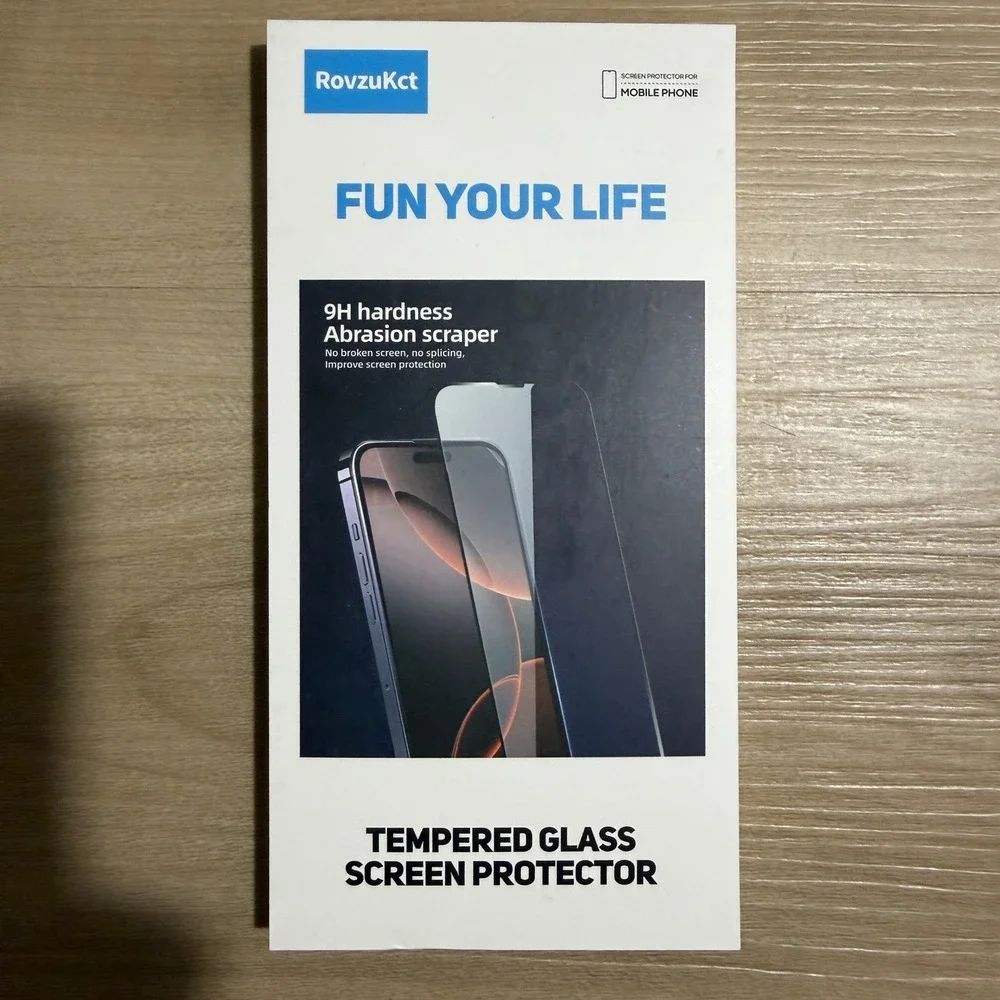 RovzuKct Screen Protector Unisex OS Clear 2 Pack Anti-Spy Tempered Glass NEW